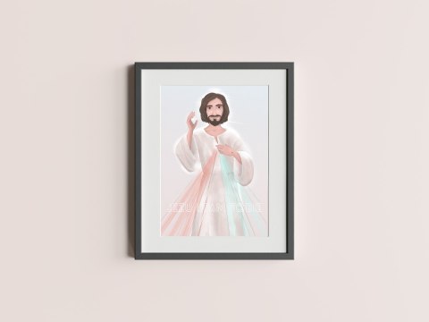 Jezus Miłosierny - bajkowy Jezus Miłosierny - bajkowy