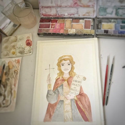 Obraz na zamówienie malowany akwarelami