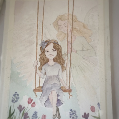 Obraz na zamówienie malowany akwarelami