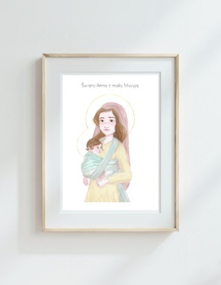 Święta Anna z małą Maryją