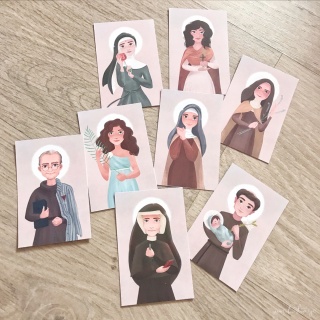 Zestaw dwóch świętych